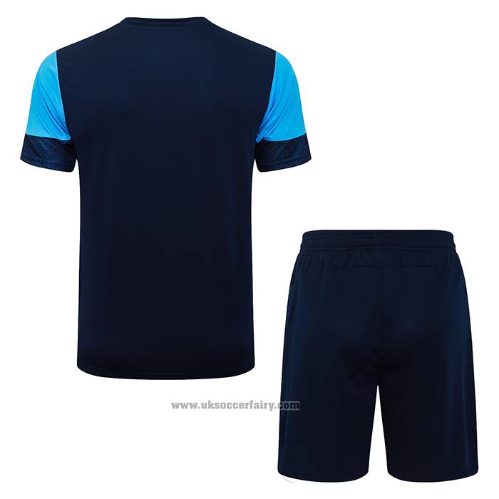 Tracksuit Olympique Marseille Short Sleeve 2025-2026 Blue - Shorts